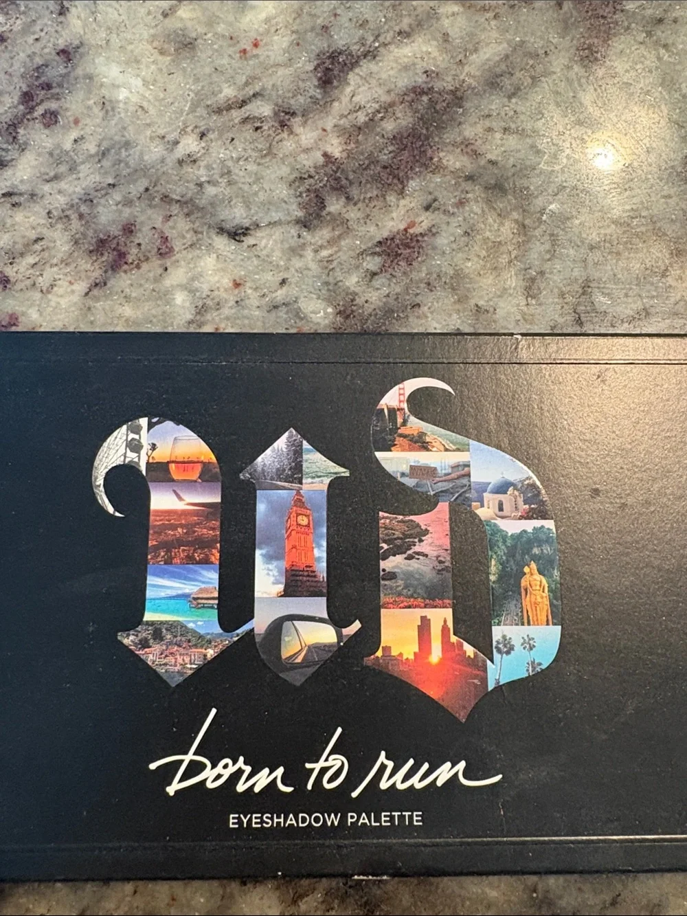 Urban Decay Born to Run Eyeshadow Palette - Black with Multicolor Logo